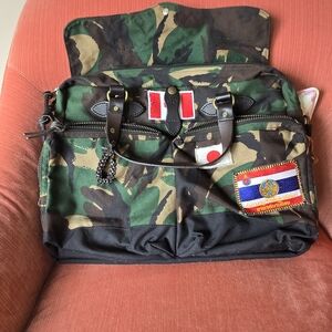 Filson Green and Black Messenger Bag Durable and Versatile